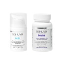 Skinuva® Scar (0.5 oz) & Bruise (14 kapsül) - Gelişmiş Silikon Kremi Büyüme Faktörleri ve Homeopathic Bruise Remedy Formulated with Arnica, Bromelain & Bora