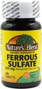 Nature's Blend Iron Ferrous Sulfate 325 mg BPK, Assorted, tabletler, 100 Count