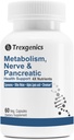 Trexgenics Metabolism GYMNEMA% 75 Gymnenic Acid 150 mg, Bitter Melon 5 Bitters 150 mg, Chromium & Alfa LIPOIC ACID150mg (60 Vegan Capsules)
