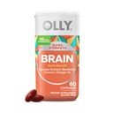 OLLY Ultra Strength Brain Softgels, Nootropic, Supports Health Brain Function, Memory, Focus and Concentration, Omega-3s, Vitamins B6 ve B12, 30 Day Supply - 60 Count