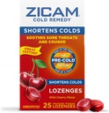 Zicam Cold Remedy Brit Lozenges, Wild Cherry Flavor, Homeopathic, Soothes Sore Throat ve Coughs, Cold Shorting Medicine, Shortens Cold Duration, 25 Count,