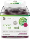 Youtheory Spore Probiyotik - Vegan Gut & Digestive Support* - Contains Bacillus Coagulans - Süt, Soy, & Gluten Free - 60 Gummies