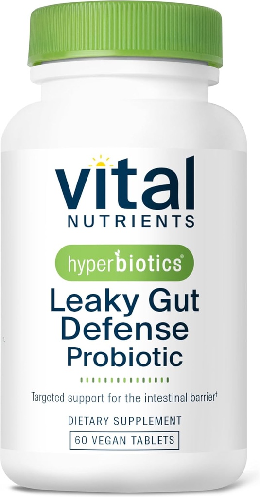 Hiperbiyotikler Vital Nutrients Leaky Gut Tamir Probiyotik | Bilim Geri Döndürme Formula Güçleri Intestinal Engel ve Gut Health* | Azaltın Digestive Discomfort | 60 Vegan Count