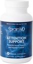 BRAINMD Dr Amen Dikkat Desteği - 90 Capsules - Ruh Focus & Impulse Control - Gluten Free - 30 Hizmet