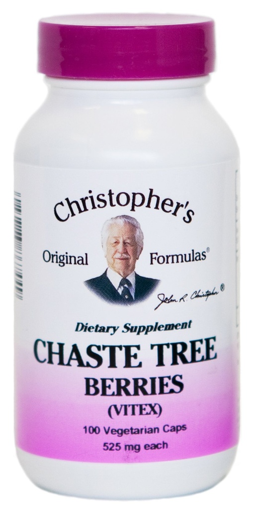 Dr. Christopher'ın Formula Chaste Treeges, 100 VCaps 525 Milligram