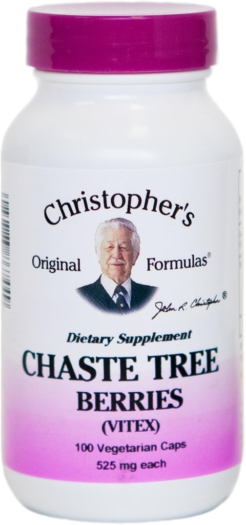 Dr. Christopher'ın Formula Chaste Treeges, 100 VCaps 525 Milligram