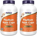 Şimdi Gıdalar Psyllium Husk 500 mg, 500 Capsule (2 Pack)