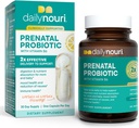 Nouri Prenatal Health Probiyotik ve Omega Capsules, Prenatal Probiyotikler for Women, Aids Digestion and Nutrient Abxia for Mom & Baby, Take Daily - 30 Day Supply