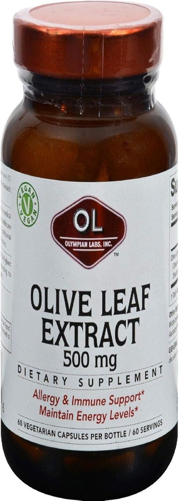 Olympian Labs Olive Leaf Extract, 500 mg 60 Capsule