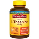 Nature Made Chewable L Theanine 200 mg, L-Theanine Supplement for Stress Relief, 50 Chewable Tabletler, 50 Day Supply
