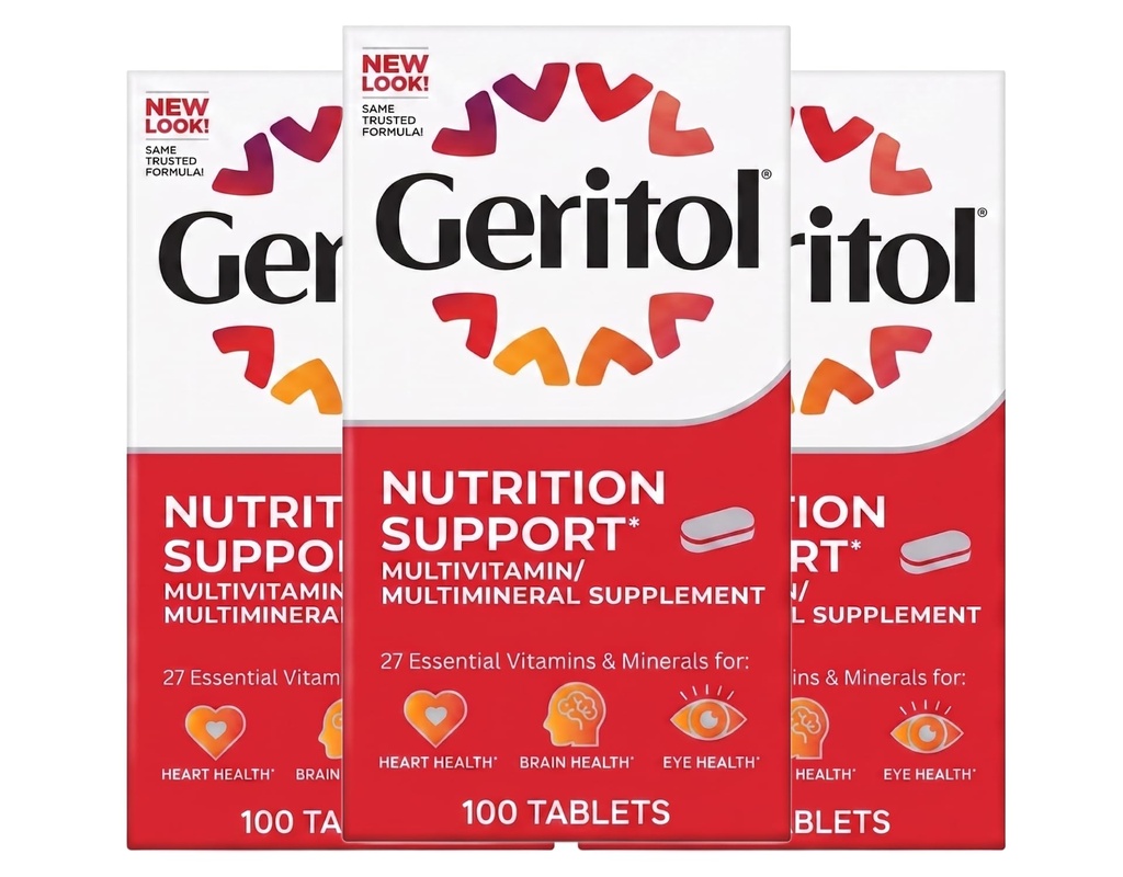 Geritol Πλήρη δισκία, 100 Count (πακέτο των 3)