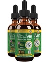 VitaLiver - Liver Health Supplement - Support Liver Cleanse & Detox - Apsiyon için Sıvı Teslimat - Süt Butle, Artichoke, Chanca Piedra, Dandelion & More!