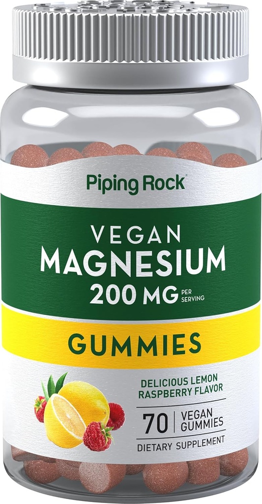 Piping Rock Μαγνήσιο Citrate Gummies 200 mg 