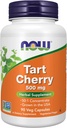 Şimdi Gıdalar Tamamlıyor, Tart Cherry (Prunus cerasus) 500 mg, 50:1 Yoğun, Herbal Supplement, 90 Veg Capsules