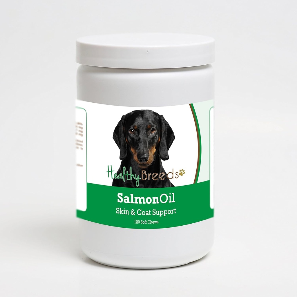 Sağlıklı Breeds Dachshund Salmon Oil Yumuşak Chews 120 Kont