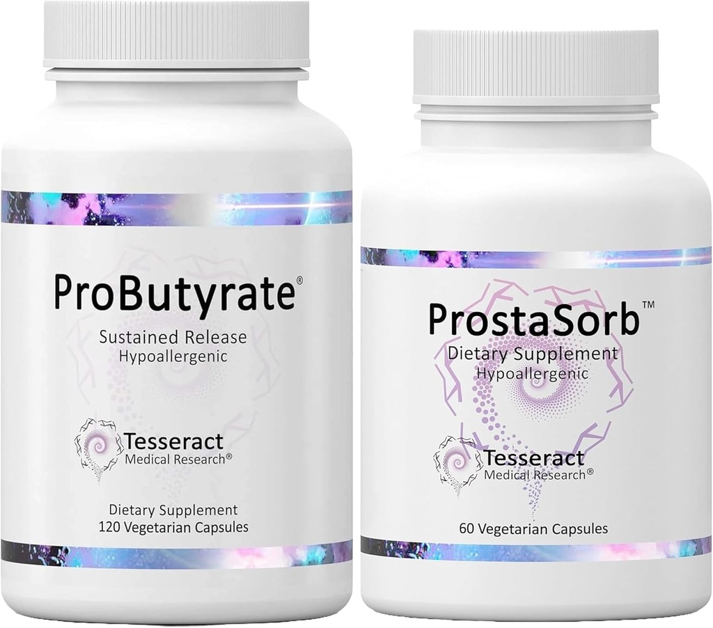 Tesseract Medical Research Optimal Gut & Prostate Sche, Butyric Acid Complex Gastrointestinal ve Prostate Supplement