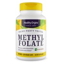 Sağlıklı Origins Metil Folate 800 mcg (Quatrefolic, Non-GMO, Bio available Folate, Gluten Free, Neurotransmitter Support), 120 Veggie Caps