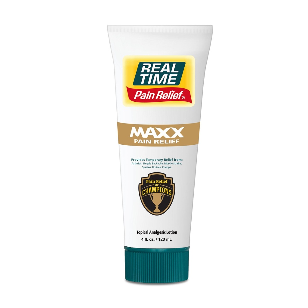 Gerçek Zaman Ağrısı MAXX 4oz Tube | 18 Doğal Malzemeler: Arnica, Menthol & Peppermint | Arthritis, Hands, Ankles, Back, Omuzlar, Dizler & Ortaklar