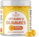 Ηρεμία από Wellness Βιταμίνη D Gummies για ενήλικες, Βιταμίνη D3 Gummy, Βιταμίνες για την υποστήριξη των οστών και του ανοσοποιητικού συστήματος, Λεμόνι Γεύση, 30 Count