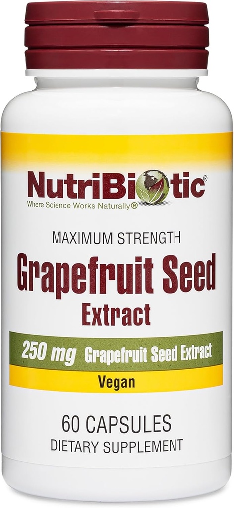 NutriBiotic – Grapetis Tohumu Capsules 250 mg, 60 Kont - Bioflavonoyaks ile maksimum Güç