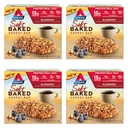 Atkins Blueberry Flavored Soft Baked Energy Bars, Protein Snack Bar, Low Sugar, High Fiber Snack, Protein Snack, 4 Packs (4 Bars Her)