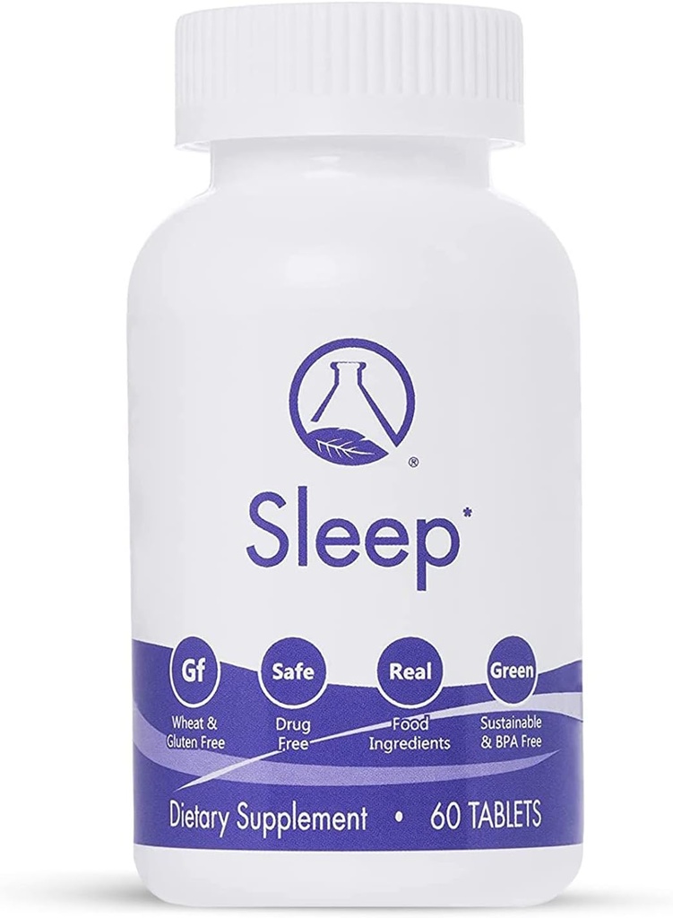 Uyku - 60 Ct | Rahat ve Düş Asleep Doğal, Uyandı | NASA Co, Valerian Root, Passionflower, Magnezyum, Melatonin, Soothing Herbs for Overnight Recovery
