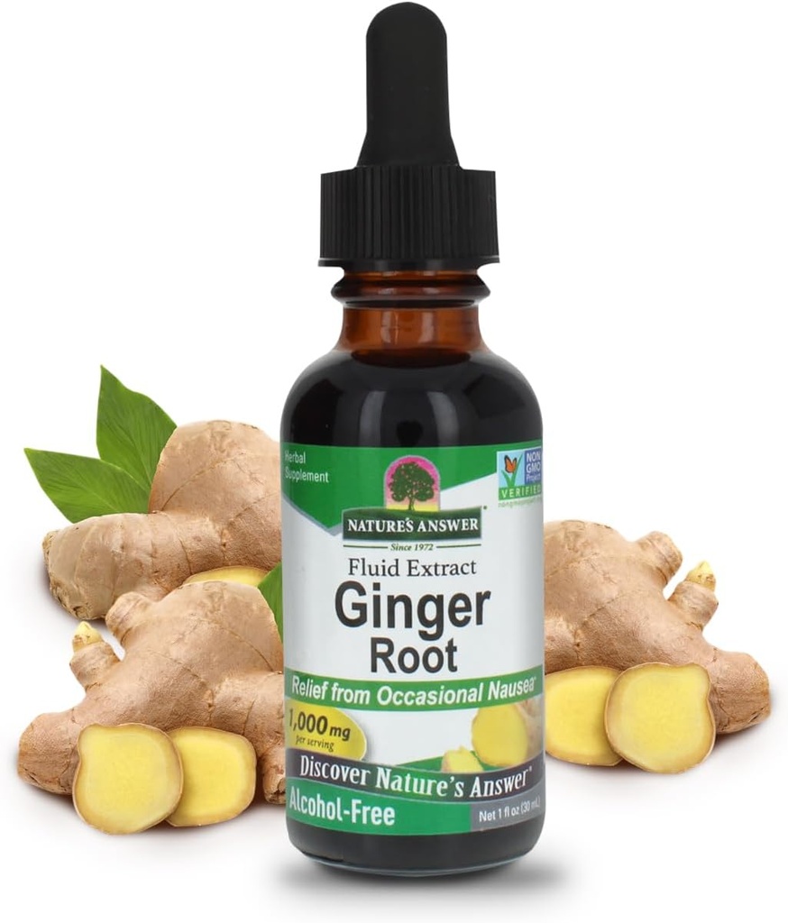 Nature's Cevap Ginger Root Alkol Free Extract 1 Ounce | Destekler Stomach Fonksiyonu | Vegan | Vejetaryen | Non-GMO | Gluten Ücretsiz