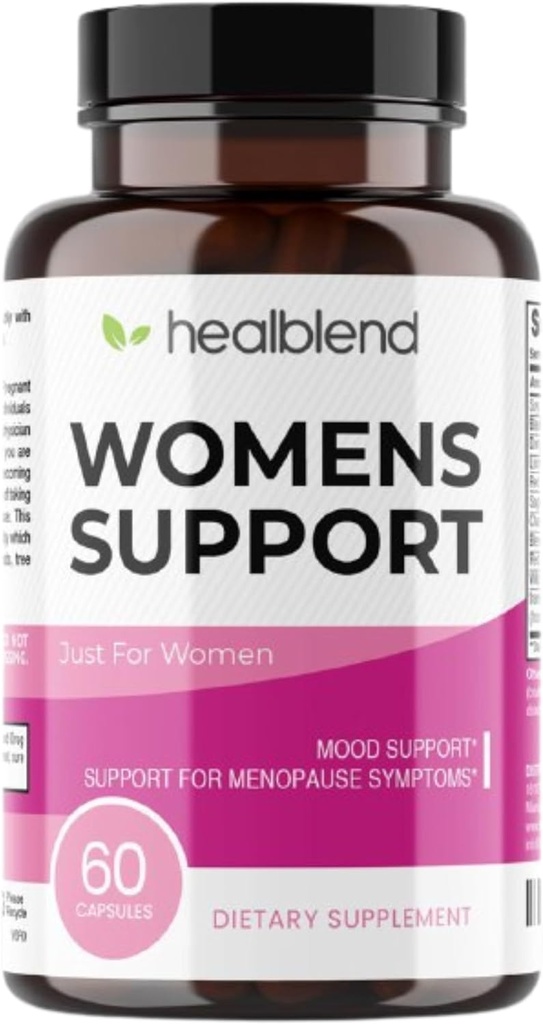 Kadınların Destek Kompleksi Gelişmiş Formula - Hot Flashes için Kadın Destek Supplement, Gece Terleri, Perimenopause ve Menopause belirtileri - Hormon Yönetmeliği Doğal - 60 Capsules