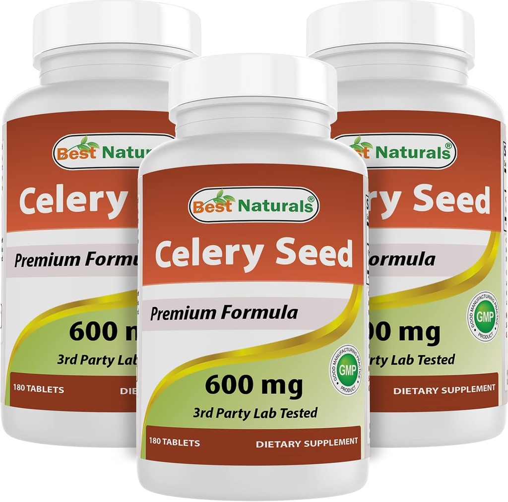En İyi Doğallar Celery Tohum 600 mg 180 Tablet (180 Kont)