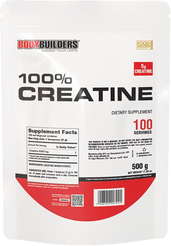 100% Kretine, Unflavored, 1.1lb, 100 Hizmet