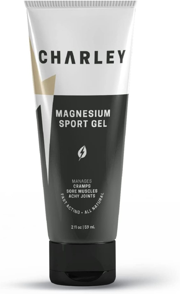 Charley Magnezyum Sport Gel (2 oz.) - Tüm Doğal, Hızlı Oyuncular ve Aktif Bireyler için Organik Çözüm