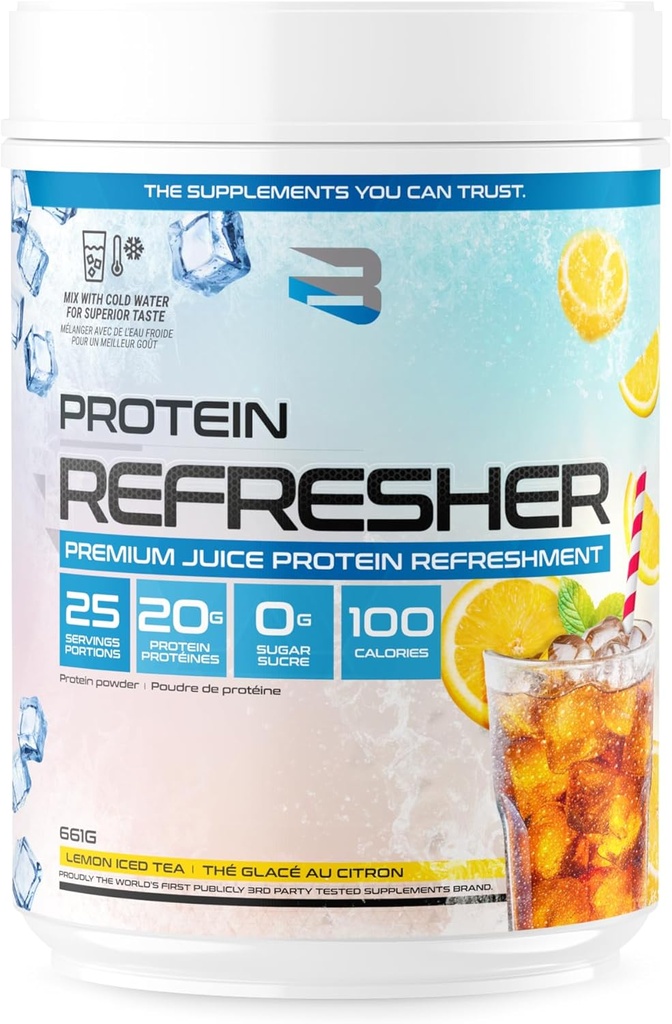 İnanın Protein Yenileyicisi (25 Hizmet) - Fitness, vücut yapımı, Gym veya daha büyük protein Intake (25 Scoops, Lemon Iced Tea) için Devrimci Su-Type Whey Protein Tozu