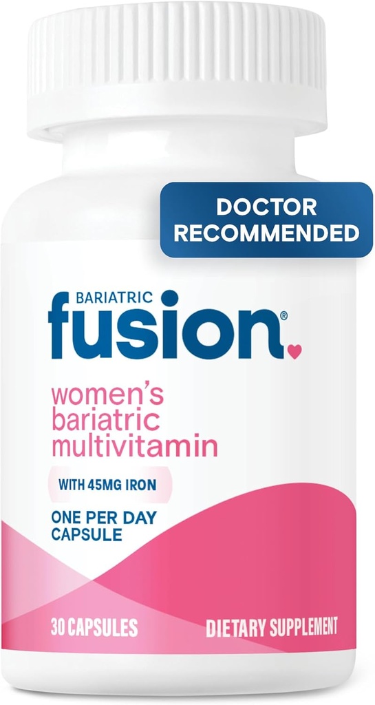 Bariatrik Fusion One Per Day Bariatric Multivitamin with Iron for Women | with Hair and Nails Blend | Gastrik Bypass ve Kol Gaztrektomi | 30 Capsules | 1 Ay Supply
