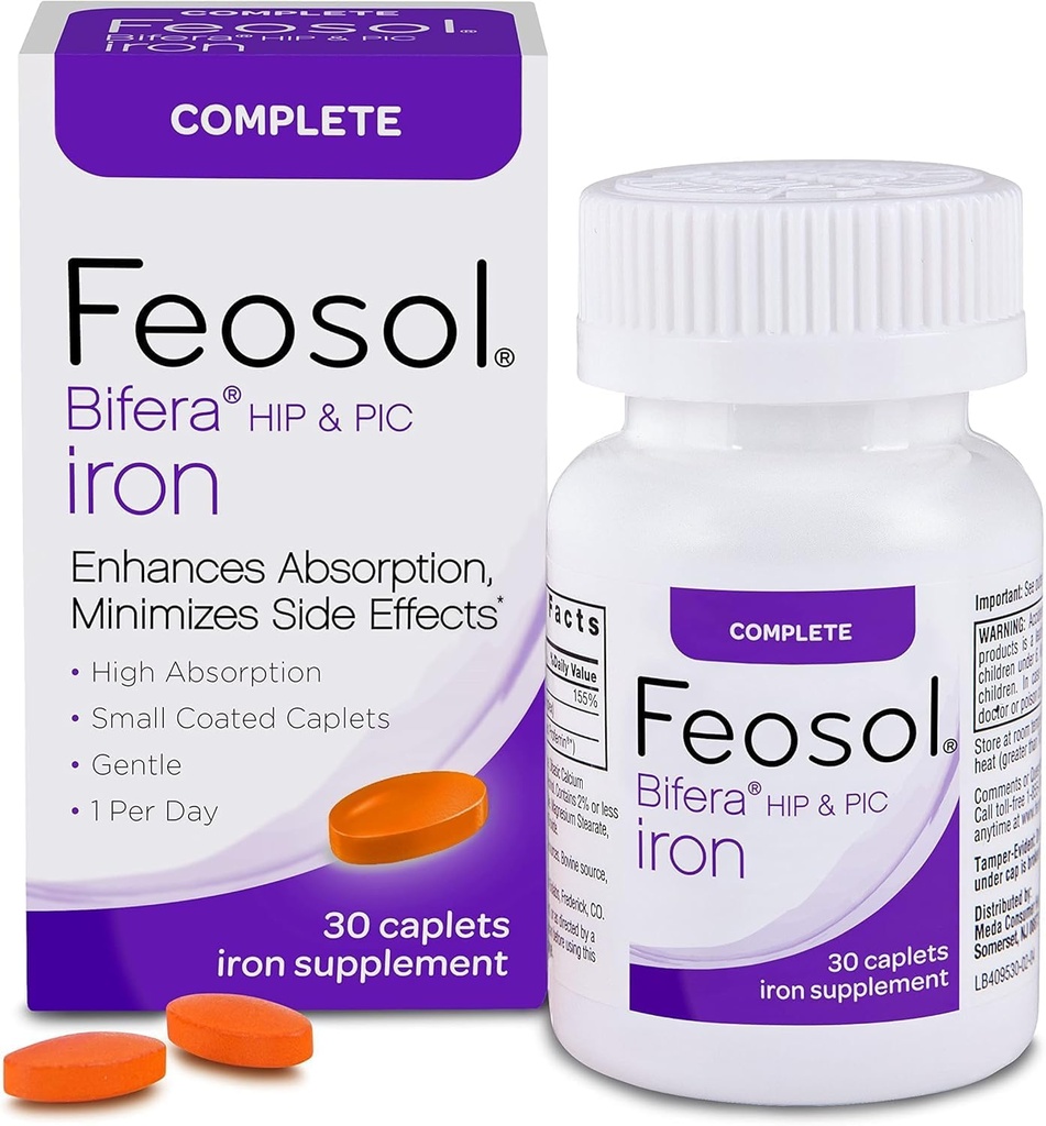 Feosol Bifera Iron Caplets 30 ea (Pack of 5)