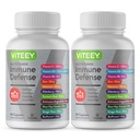 VITEEY 11 1 Immune Support Supplement - Immune Defense with Vitamin D3, B6, Echinacea, Turmeric, Rose-HIPS, Selenium, BioPerine, Ginger, Countberry C ve çinko - 120