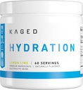 Kaged Hydration Electrolytes Toz | Lemon Lime | Hydra-Charge Sports Drink Mix | Pre, Post, Intra Workout | Low Carb, Vegan, Gluten Free | Supplements for Men & Women | 60 Hizmetler