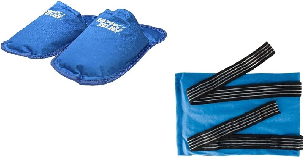Hızlı Yardım Gecikme Gü Sıcak ve Soğuk Terapi Terpers (1) & Deluxe Reusable Hot and Cold Compress (1)