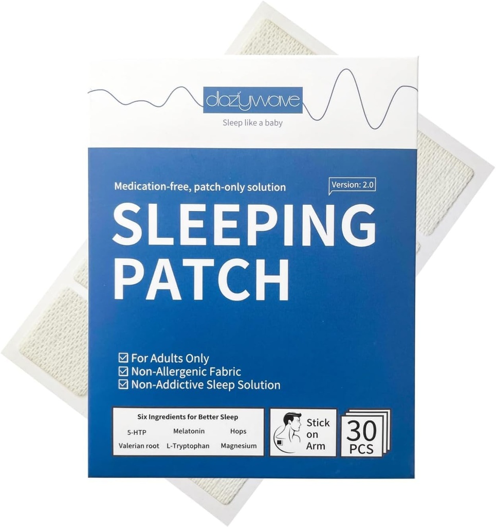 Sleep Patches (30 Patches) with melatonin Sleep helps for Yetişkinler