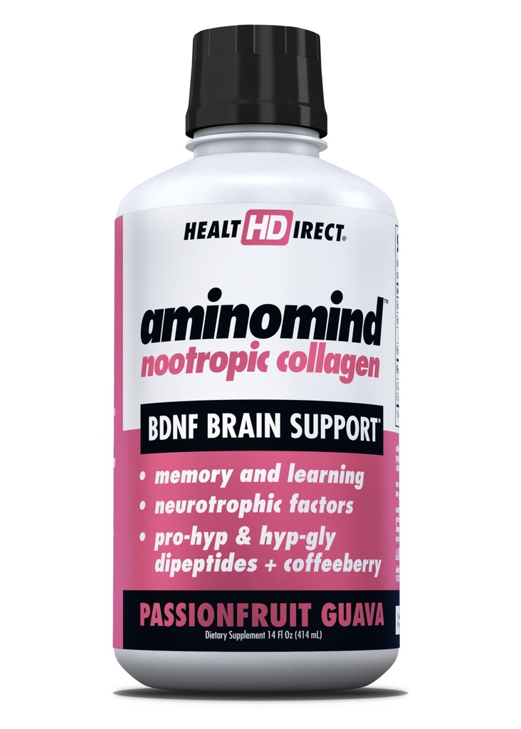 SAĞLIĞI - Merotropic Collagen Supplement for Brain Health and BDNF - Pro-Hyp & Hyp-Gly Diptes, Kahve Antioksis - Tutkulu Guava - 14 Fl Oz (28 hizmet)