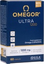 OMEGOR Omega 3 Fish Oil 1200 mg Ultra - 610 mg EPA ve 510 DHA Omega Omega3 IFOS sertifikalı - Yüksek Biyoavailability ve No Aftertaste (60 Caps)