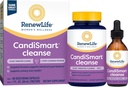 Yeni Yaşam Yetişkin Temizliği - CandiSmart - 15Day Yeast Cleansing Programı - 2Part Kit - Gluten & Dairy Free - 60 Vegetarian Capsules + 1 Fl. Oz. Tincture