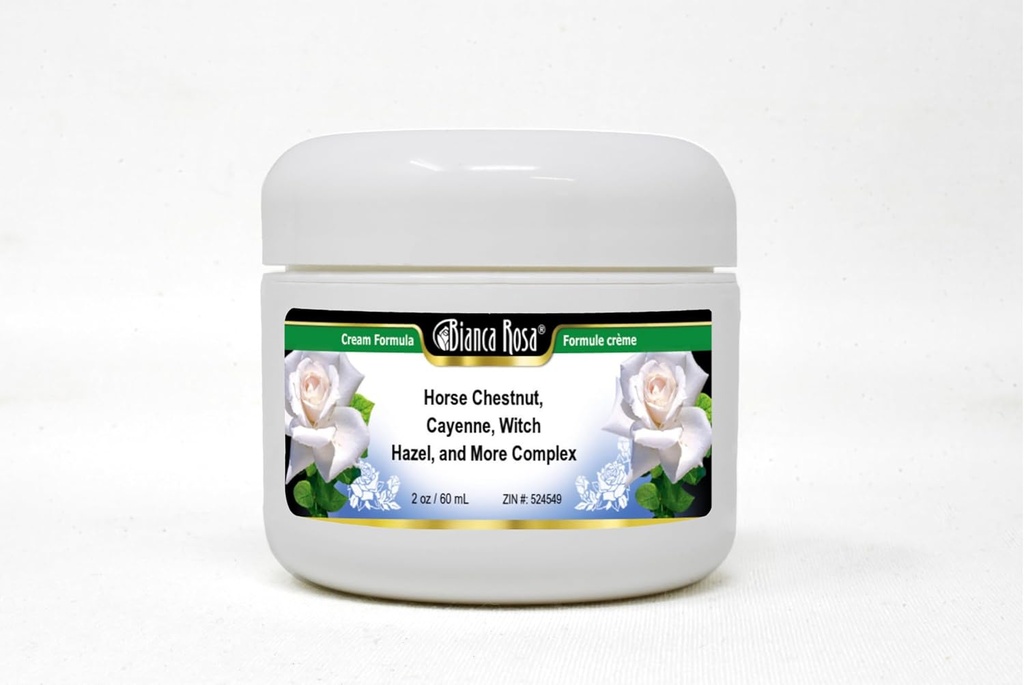 Bianca Rosa Horse Chestnut, Cayenne, Witch Hazel ve More Complex Cream (2 oz, ZIN: 524549) - 2 Pack