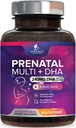Folic Acid & DHA, Fetal Brain Development Support with Folate & Omega 3's, Prenatal Multivitamin for Women, A, C, D, B6, B12 & Iron, Hamile Tamam - 240 Softgels