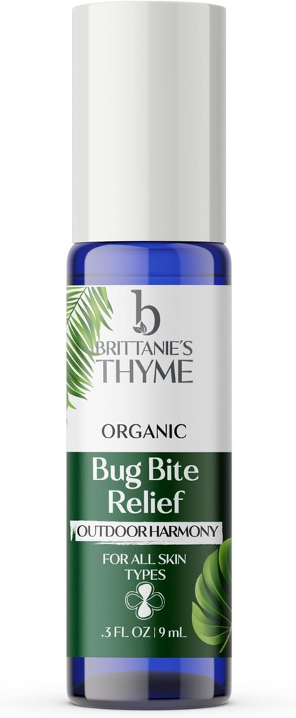 Brittanie'nin Thyme Organik Bug Bite Yardımı - .3oz ( 1'in paketi – Stings'ten Hızlı Yardım, Bites, Yararlar ve Minor Burns