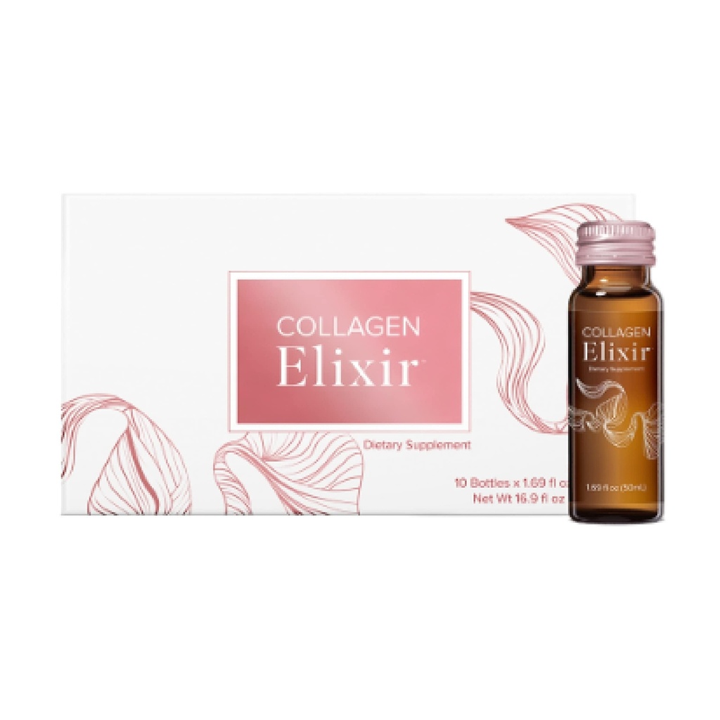 Isagenix Collagen Elixir - Marine Collagen Drink ile İçilir - C, çinko & Biotin ile genç bir görünüme destek - 50 mL