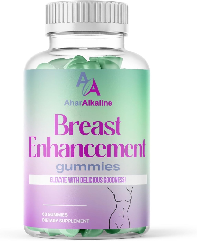 Breast Enhancement Gummies, 60 Gummies, Breast Growth Gummies, Chest Enlargement Gummies, Workout Aid