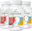 Liposomal Glutathione Softgels, Geliştirilmiş Abhidrasyon - Liposomal Teslimat, Active Form L-Glutathione, Cellular, Immune Function & Liver Detox, Rich in Antioxy Formula, Gluten Free, 180 Softgels
