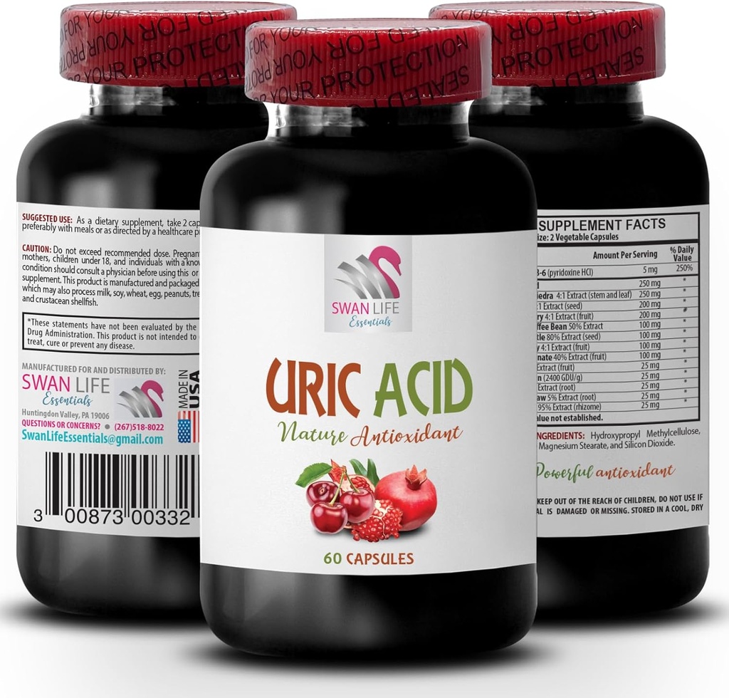 Alt uric Acid'ye ekler - URIC asit - Alt uric Acid Foods, Lower uric Acid fast, uric Acid Foods, uric Acid Crystals Commons, Tart Cherry Pills, Green Coffee Bean 1Bot 60Caps
