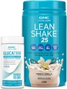 GNC Total Lean GlucaTrim - 120 Capsules (60 Hizmet) + GNC Total Lean | Lean Shake 25 protein Toz | High-Protein Meal Makyaj Shake | Fransız Vanilla | 16 Hizmet