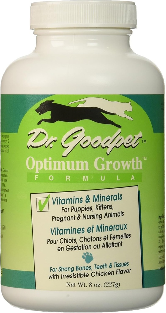 Dr. Goodpet Optimum Growth - Όλα τα φυσικά γατάκια & κουτάβι φροντίδα Multi-Vitamin / Miniral σκόνη